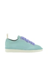 Pànchic Sneaker In Aqua Green Suede In Blue