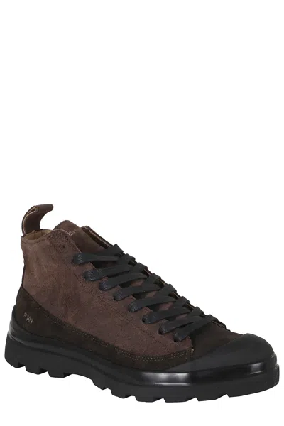 Pànchic Edge Hydro Waxed Suede Lace-up Ankle Boots In Multi