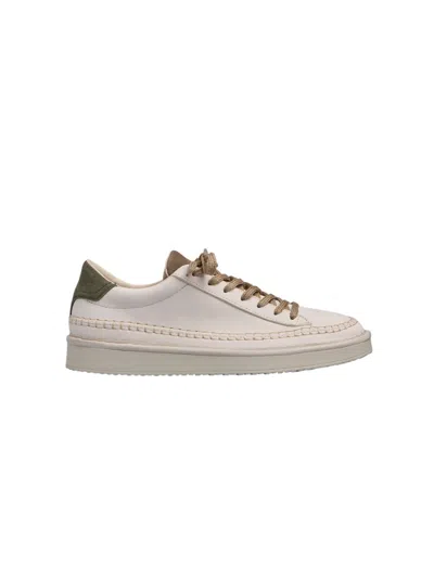 Pànchic Panchic Ivory Upper Sneakers With Black Spoiler In White