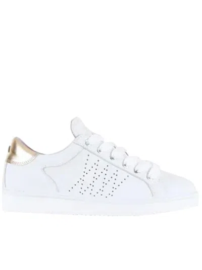 Pànchic Panchic Lace-up Leather Sneakers Shoes In White