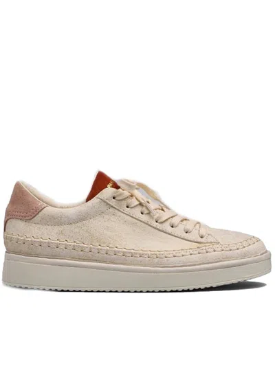 Pànchic Panchic Lace-up Shoe Shoes In Beige