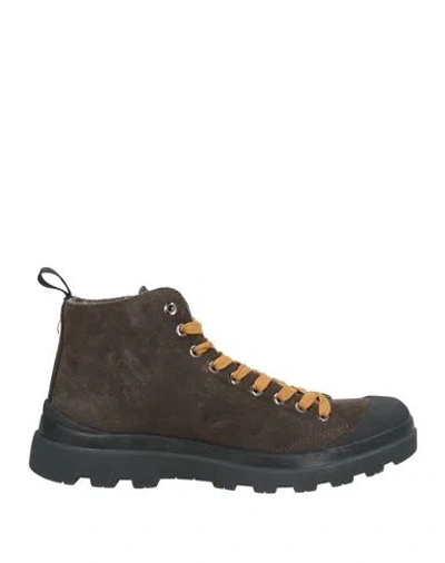Pànchic Panchic Man Ankle Boots Dark Brown Size 7 Soft Leather, Rubber