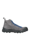 Pànchic Panchic Man Ankle Boots Lead Size 7 Soft Leather, Rubber In Grey