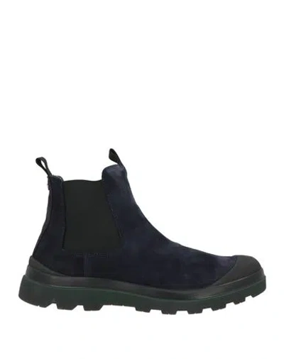 Pànchic Panchic Man Ankle Boots Navy Size 9 Leather In Blue