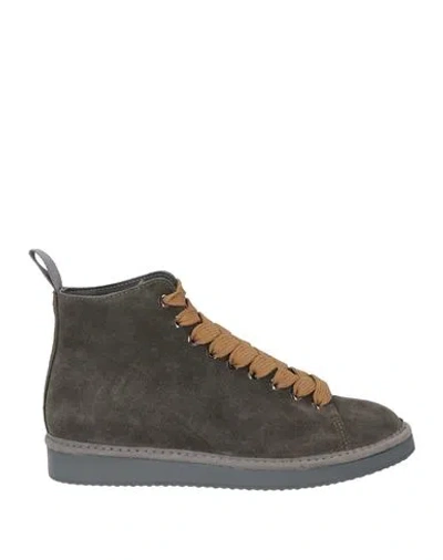 Pànchic Panchic Man Sneakers Brown Size 7 Leather In Multi
