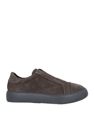Pànchic Panchic Man Sneakers Charcoal Size 10 Leather In Gray
