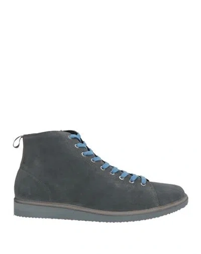 Pànchic Panchic Man Sneakers Grey Size 12 Leather In Gray