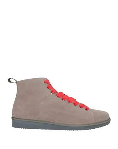 Pànchic Panchic Man Sneakers Grey Size 12 Leather In Gray