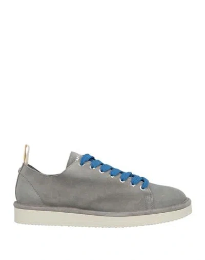 Pànchic Panchic Man Sneakers Grey Size 9 Leather In Gray