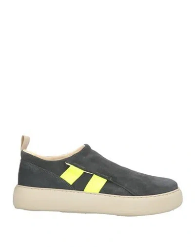 Pànchic Panchic Man Sneakers Lead Size 10 Leather In Gray