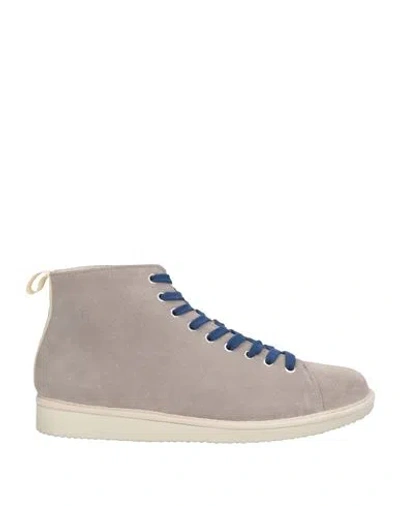Pànchic Panchic Man Sneakers Light Grey Size 11 Leather In Gray