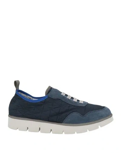 Pànchic Panchic Man Sneakers Navy Size 12 Leather, Textile Fibers In Blue