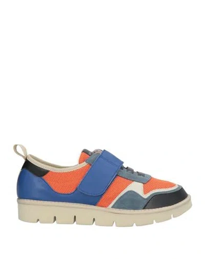 Pànchic Panchic Man Sneakers Orange Size 10 Leather, Textile Fibers