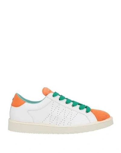 Pànchic Panchic Man Sneakers Orange Size 11 Leather In Multi