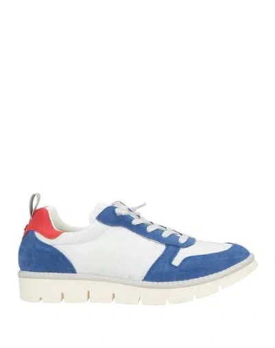 Pànchic Panchic Man Sneakers White Size 12 Textile Fibers, Leather In Blue