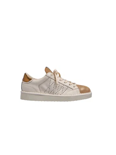 Pànchic P01 Women's Lace-up Shoes In Nappa And Suede In White