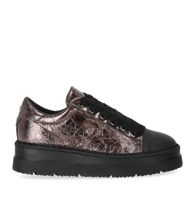 Pànchic P89 Cracklé Bronze Sneaker In Brown