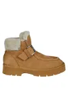 Pànchic Panchic P99 Ankle Strap Boot Shearling In Brown