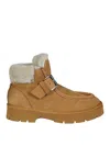 Pànchic Panchic P99 Ankle Strap Boot Shearling In Camel
