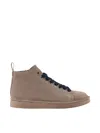 Pànchic Panchic Sneakers With Leather Construction And Design In Beige Chiari
