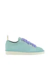 Pànchic Sneaker In Aqua Green Suede In Verde Blu E Verdi