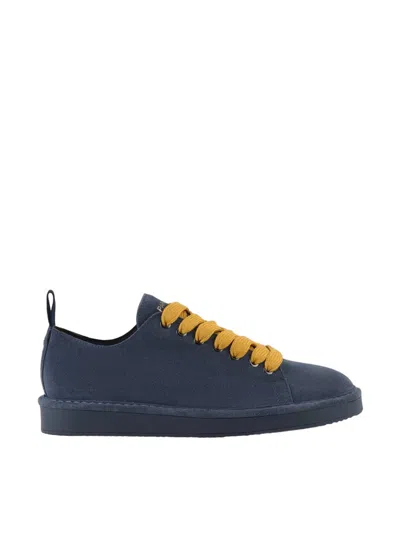 Pànchic Panchic Sneakers With Suede Design And Durable Leather Construction In Blue