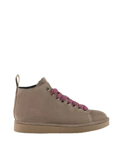 Pànchic Panchic Sneakers With Unique Lacing And Plush Lining For Effortless Style In Beige Chiari