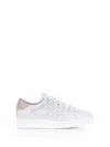 PÀNCHIC WHITE LEATHER SNEAKER AND PINK HEEL