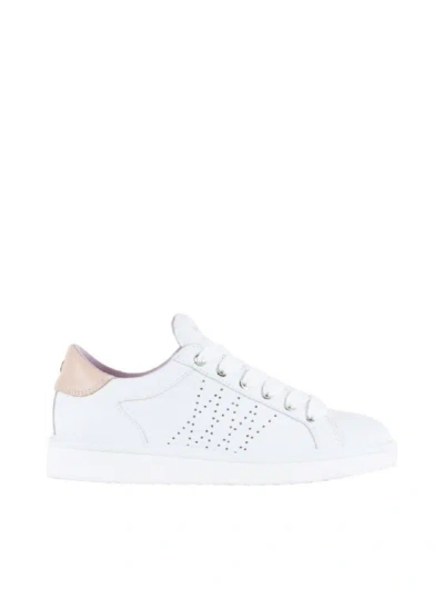 PÀNCHIC WHITE NAPPA LEATHER SNEAKERS