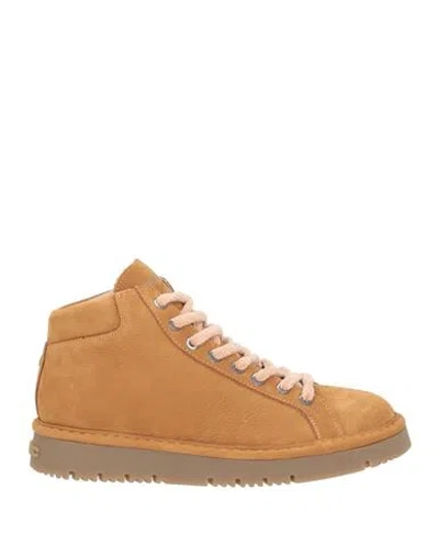 Pànchic Panchic Woman Ankle Boots Camel Size 8 Leather In Beige