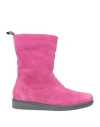 Pànchic Panchic Woman Ankle Boots Fuchsia Size 7 Leather In Pink