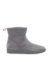 Pànchic Panchic Woman Ankle Boots Grey Size 8 Leather In Gray
