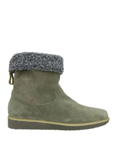 Pànchic Panchic Woman Ankle Boots Military Green Size 7 Leather