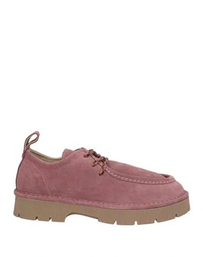 Pànchic Panchic Woman Lace-up Shoes Antique Rose Size 10 Leather