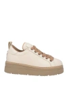 PÀNCHIC PANCHIC WOMAN SNEAKERS BEIGE SIZE 5 LEATHER