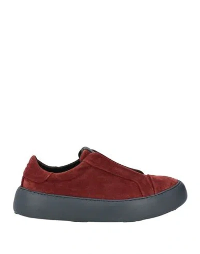 Pànchic Panchic Woman Sneakers Burgundy Size 7 Leather In Red