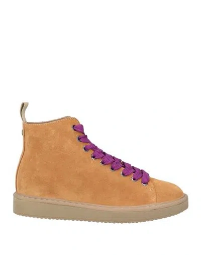 Pànchic Panchic Woman Sneakers Camel Size 6 Leather In Beige
