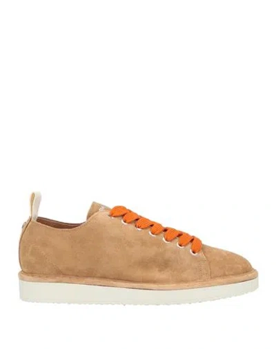 Pànchic Panchic Woman Sneakers Camel Size 8 Leather In Neutral