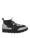 Pànchic Panchic Woman Sneakers Charcoal Size 7 Textile Fibers, Leather In Gray