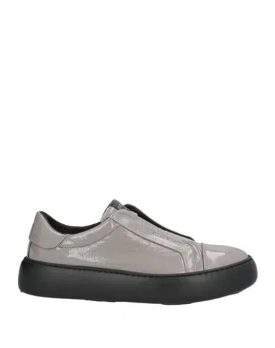Pànchic Panchic Woman Sneakers Grey Size 7 Leather In Gray