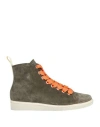 Pànchic Panchic Woman Sneakers Grey Size 7 Leather In Green