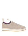 Pànchic Panchic Woman Sneakers Grey Size 7 Leather, Textile Fibers In Gray