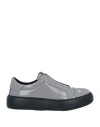 PÀNCHIC PANCHIC WOMAN SNEAKERS GREY SIZE 8 LEATHER