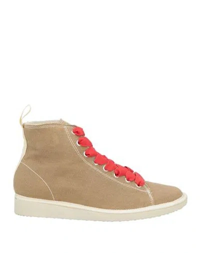 Pànchic Panchic Woman Sneakers Khaki Size 7 Textile Fibers In Sand