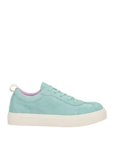 Pànchic Panchic Woman Sneakers Turquoise Size 8 Leather In Blue