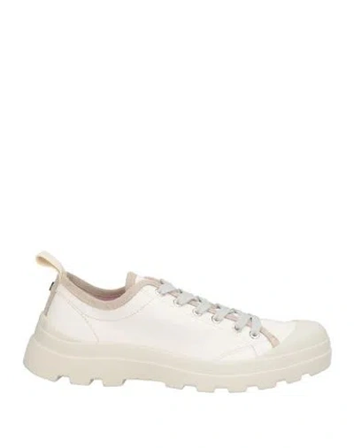 Pànchic Panchic Woman Sneakers White Size 7 Leather, Textile Fibers In Multi