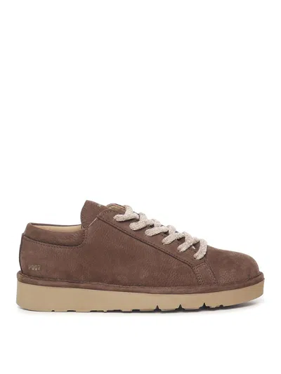 Pànchic Nubuck Lace-up Shoes In Brown