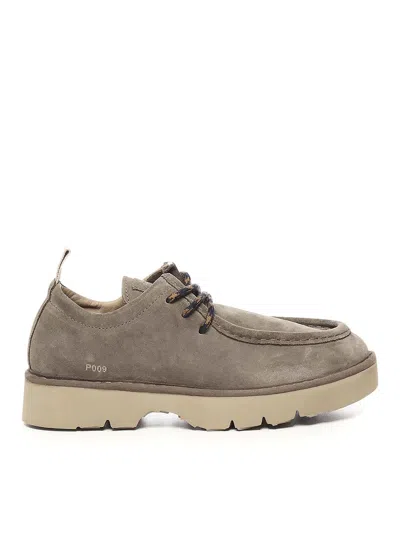 Pànchic Nubuck Lace-up Shoes In Gray