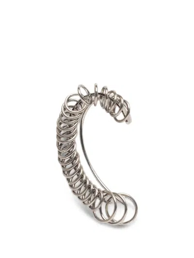 Panconesi All Around Ring-detail Earrings In Metallic