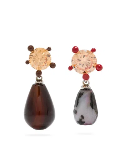 Panconesi Ascolto Earrings In Red